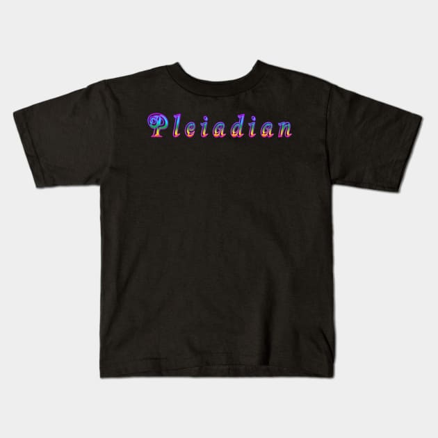 Pleiadian Star Race Design Kids T-Shirt by Pikmi